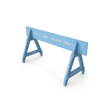 Police Wooden Traffic Barricade Old PNG & PSD Images