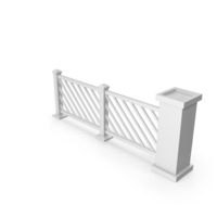 Stylized Fence Gray PNG & PSD Images