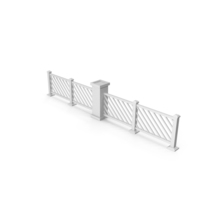 Stylized Fence Gray PNG & PSD Images