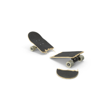 Skateboard Pieces Scattered PNG & PSD Images