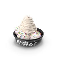 Ice-Cream with Whipped Cream PNG & PSD Images