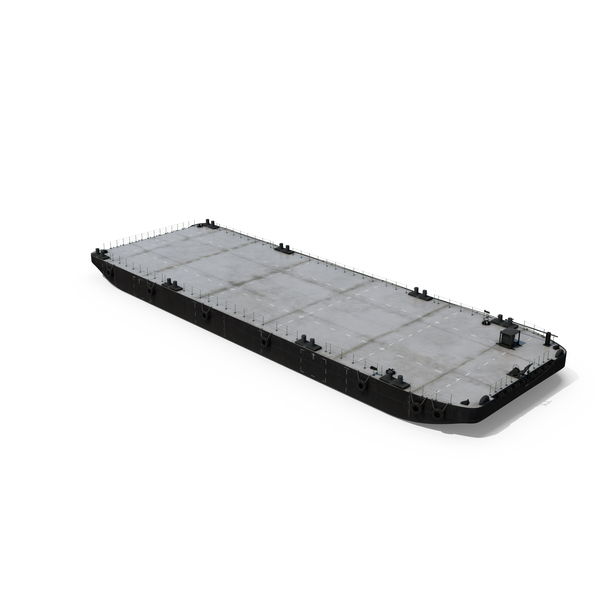 Industrial Flat Deck Barge PNG & PSD Images