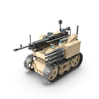 Military Tracked Robot Desert Camouflage PNG & PSD Images