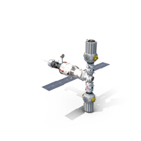 ROS Airlock Module Docked To ISS Station Zvezda PNG & PSD Images