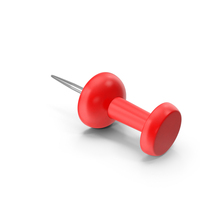 Red Push Pin Lying Flat On The Ground PNG & PSD Images