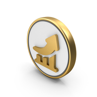 Arrow Up Growth Graph Coin PNG & PSD Images