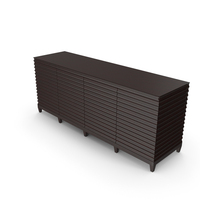 Fluted Low Cabinet Baker PNG & PSD Images