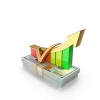 Growth Arrow 100 US Dollar Money Notes Currency PNG & PSD Images