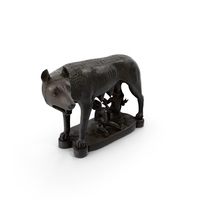 Capitoline She-Wolf Statue Old Bronze PNG & PSD Images