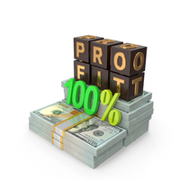 Profit 100 Percent 100 US Dollar Money Notes Currency PNG & PSD Images