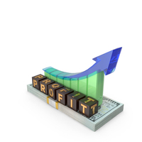 Profit Arrow Growth 100 US Dollar Money Notes Currency PNG & PSD Images