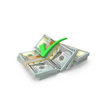Tick Mark 100 US Dollar Money Notes Currency PNG & PSD Images