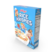 Rice Krispies Cereal Box Kelloggs PNG & PSD Images