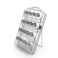 Spice Rack With Empty Jars PNG & PSD Images