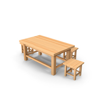 Table And Stools PNG & PSD Images