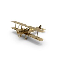 Gold Vintage Airplane PNG & PSD Images