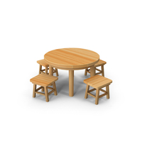Table And Stools PNG & PSD Images