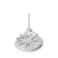 Medieval Chandelier Gray PNG & PSD Images