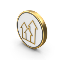 Three Arrows Up Growth PNG & PSD Images