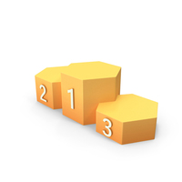 Cartoon Yellow Podium PNG & PSD Images