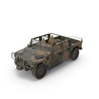 Hummer H1 HMMWV Green Without Roof PNG & PSD Images
