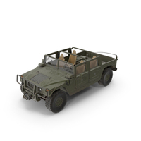 Hummer H1 HMMWV Green Without Roof PNG & PSD Images