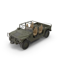 Hummer H1 HMMWV Green Without Roof And Doors PNG & PSD Images