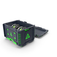 Futuristic Container With Combat Helmets PNG & PSD Images