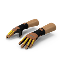 Hands In Safety Leather Neoprene Gloves PNG & PSD Images