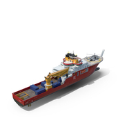 Falkor Too Research Vessel With Transport Helicopter PNG & PSD Images