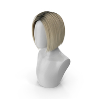 Wig Bob Hairstyle Blond PNG & PSD Images