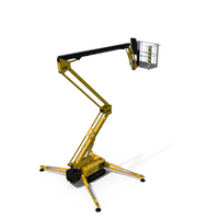 Articulated Boom Lift With Crawler Chassis PNG & PSD Images