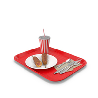 Fast Food Tray with Corn Dogs and Beverage PNG & PSD Images