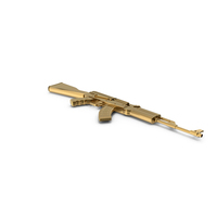 Gold Automatic Rifle PNG & PSD Images