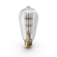 Gold Rustic Lightbulb PNG & PSD Images