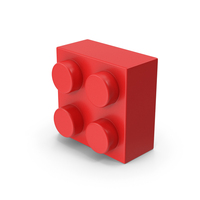 Red Toy Brick 2x2 PNG & PSD Images
