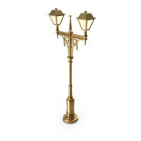 Gold Victorian Style Street Light PNG & PSD Images