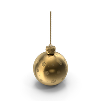Gold Christmas Bauble PNG & PSD Images