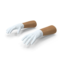 Hands Wearing Medical Gloves White PNG & PSD Images