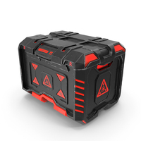 Futuristic Storage Crate Locked PNG & PSD Images