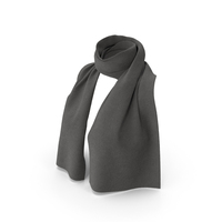 Grey Winter Scarf PNG & PSD Images
