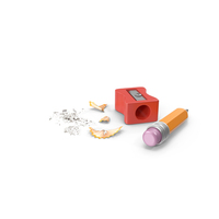 Pencil And Pencil Sharpener PNG & PSD Images