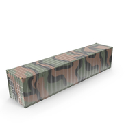 Intermodal Military Shipping Container 40-Foot-Long PNG & PSD Images