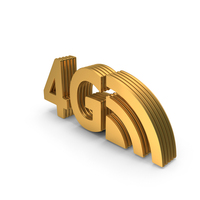 4G Network Signal Logo Stack PNG & PSD Images