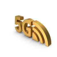 5G Network Signal Logo Stack PNG & PSD Images
