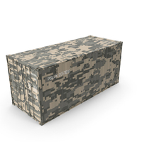 Military Intermodal Shipping Container 20-Foot-Long PNG & PSD Images