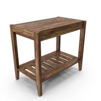 Briony Rectangular Side Table Brown PNG & PSD Images