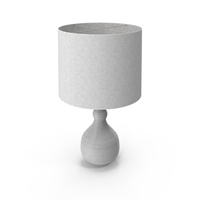 Teardrop Table Lamp White PNG & PSD Images