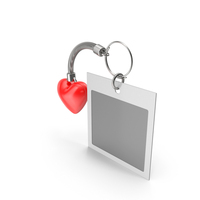 Heart Keychain And Photo Frame PNG & PSD Images