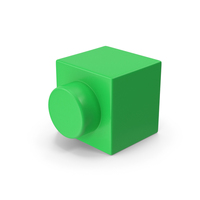 Green Toy Brick PNG & PSD Images